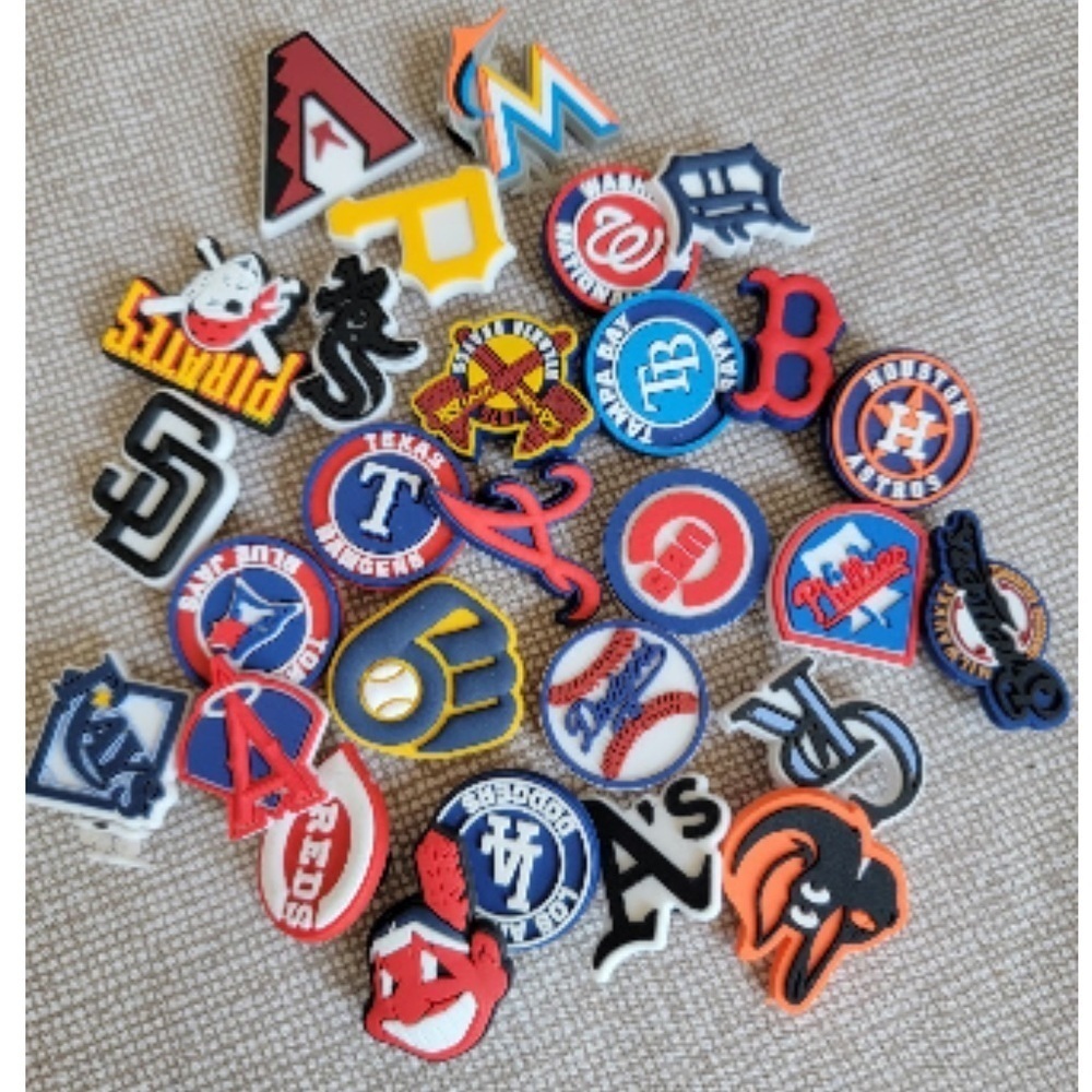 MLB Baseball Crocs Shoe Charms 32 Sport Team Jibbitz Accessories - Picture 3 of 3